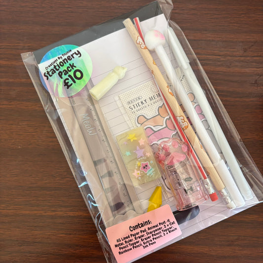 12 Item Stationery Pack - White