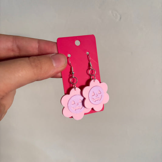 Pumpkin Flower Earrings