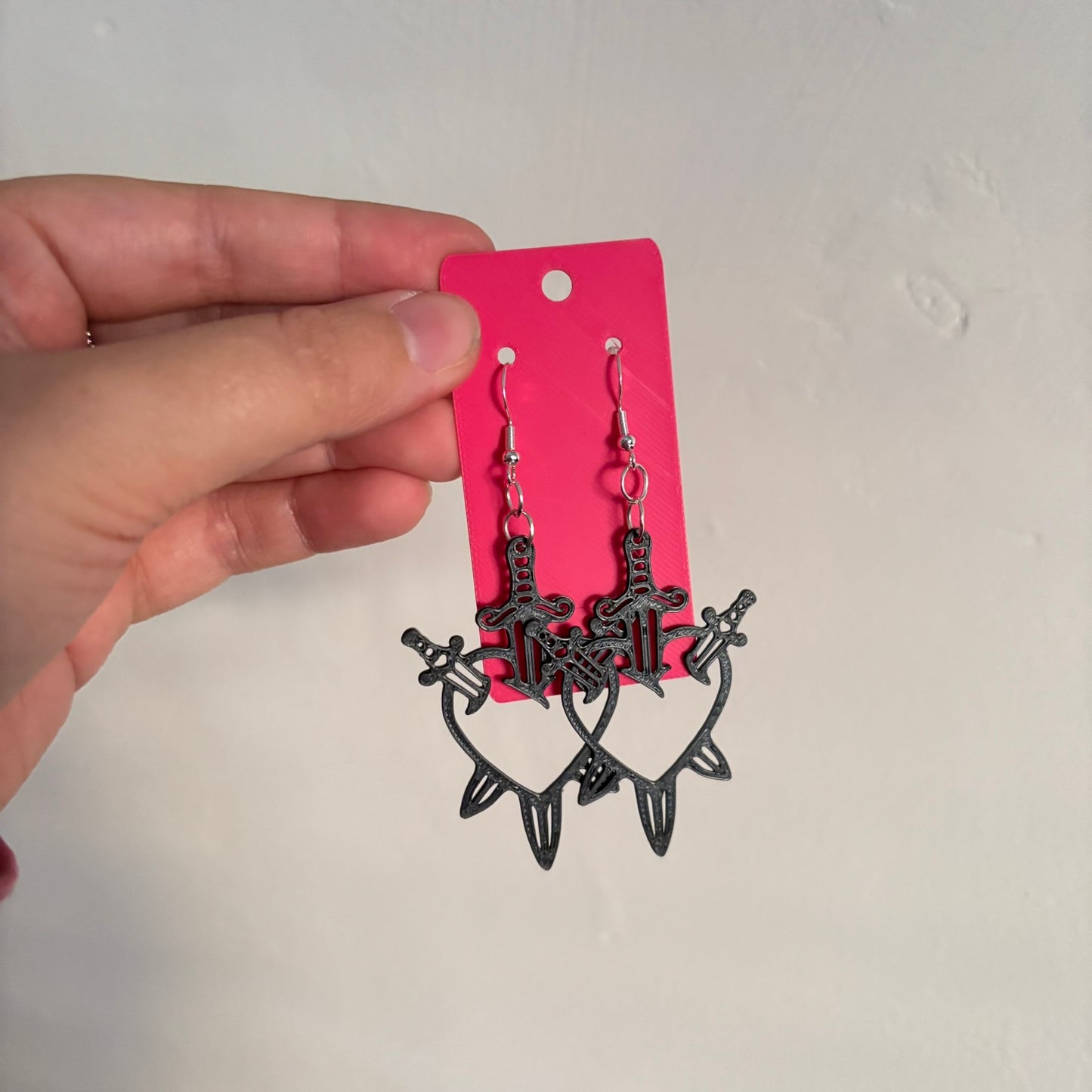 Stabbed Heart Earrings