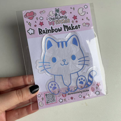 Cute Cat Rainbow Maker Window Sticker