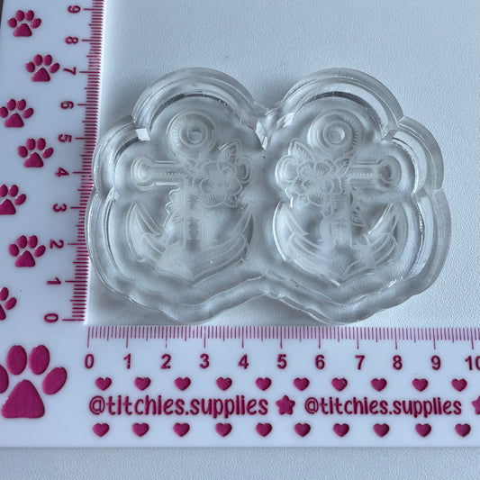 Floral Anchor Earring Mould