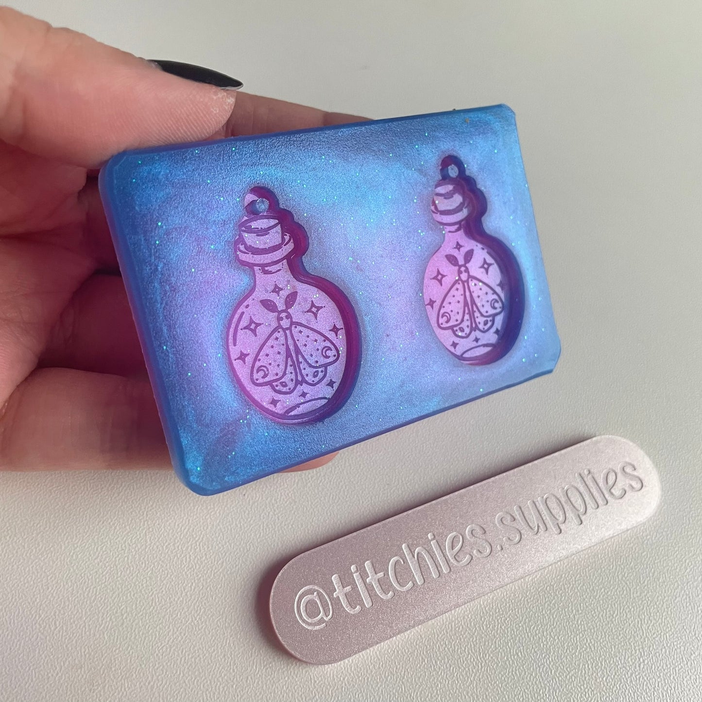 Moth Potion Bottle Earring Mould