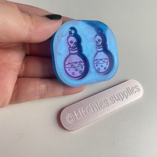 Round Potion Bottle Earring Mould