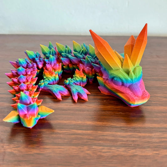 Fidget Crystal Dragon - Rainbow