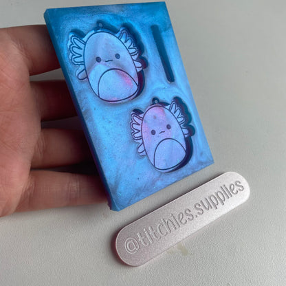 Squishie Axolotl Earring Mould