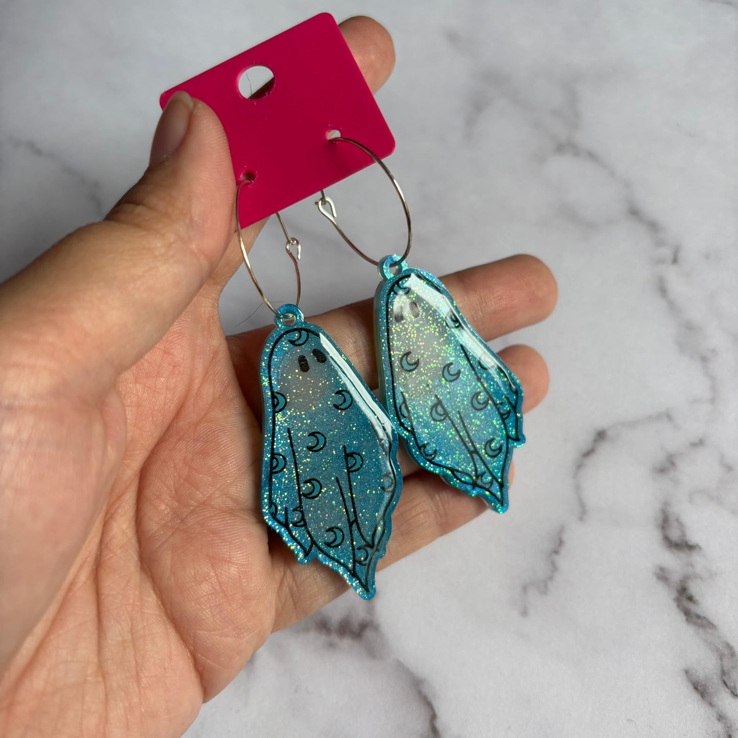 Blue Moon Ghostie Earrings