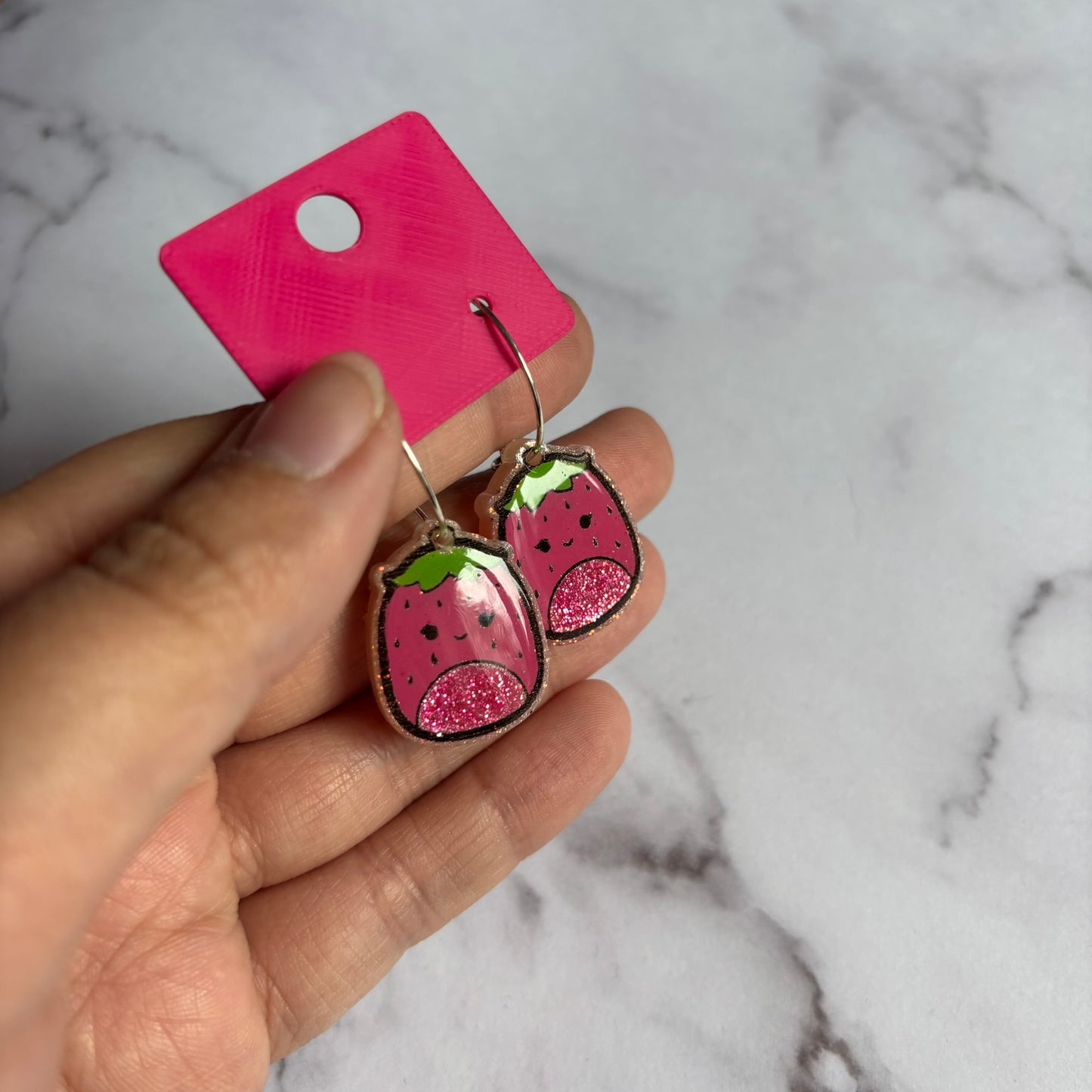 Raspberry Squish Earrings