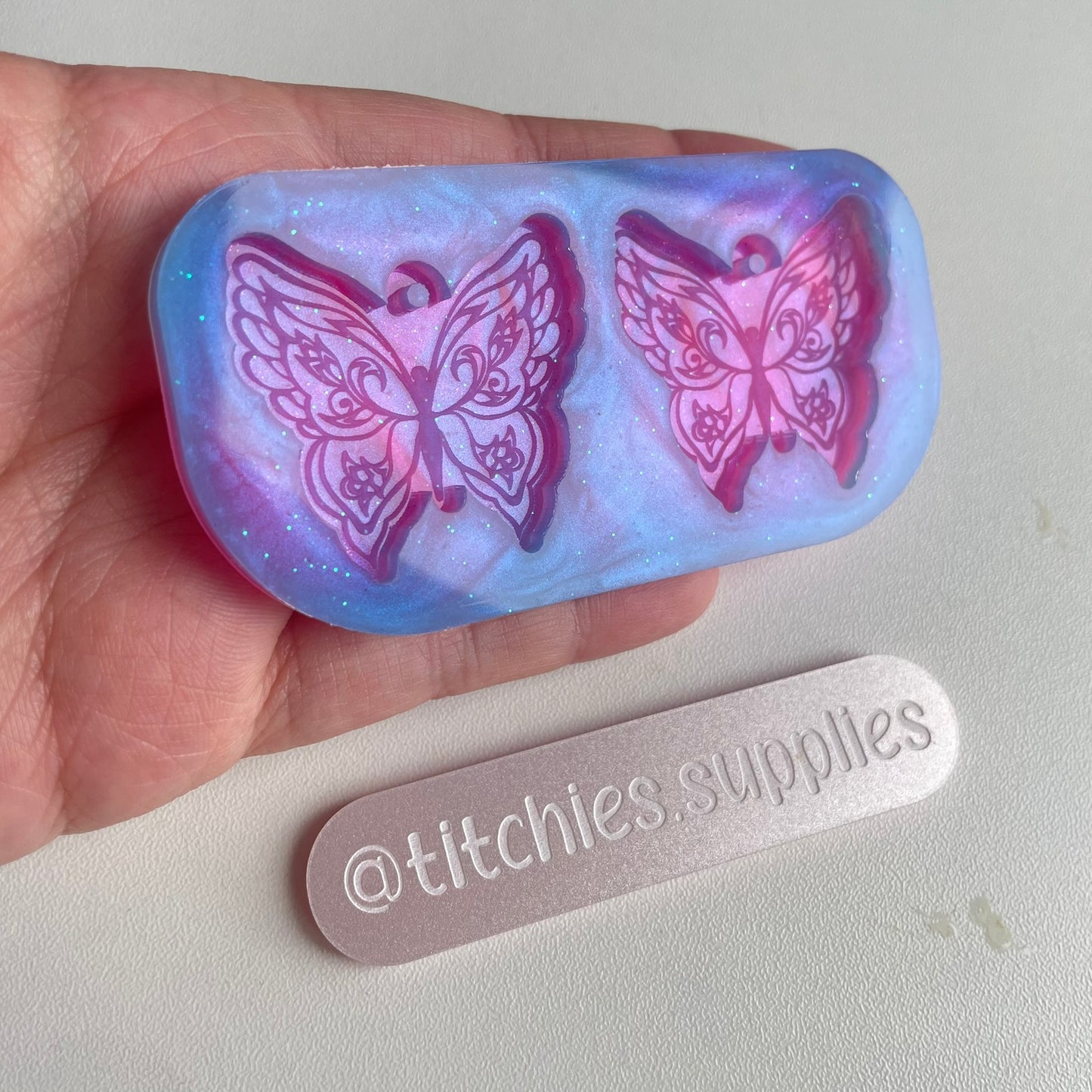 Floral Butterfly Earring Mould