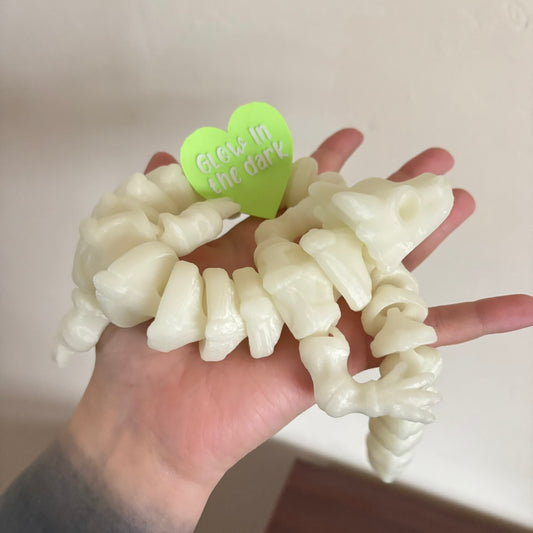 Fidget Skeleton Dragon - Glow in the dark