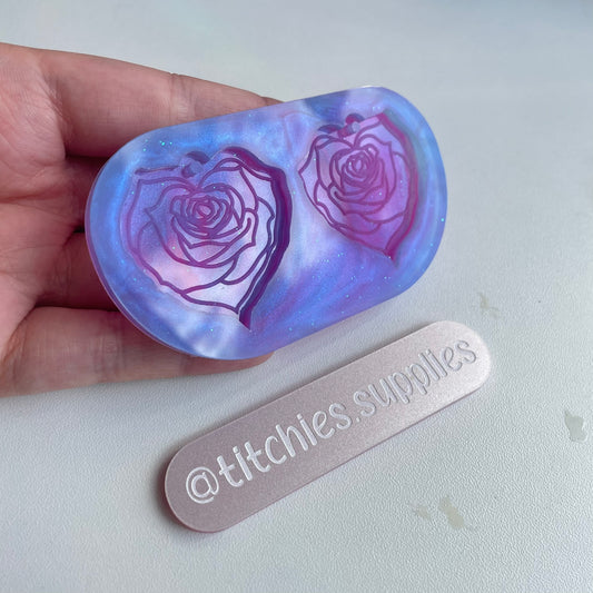 Heart Rose Earring Mould