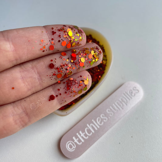 Chameleon Glitter - Red/Yellow 02