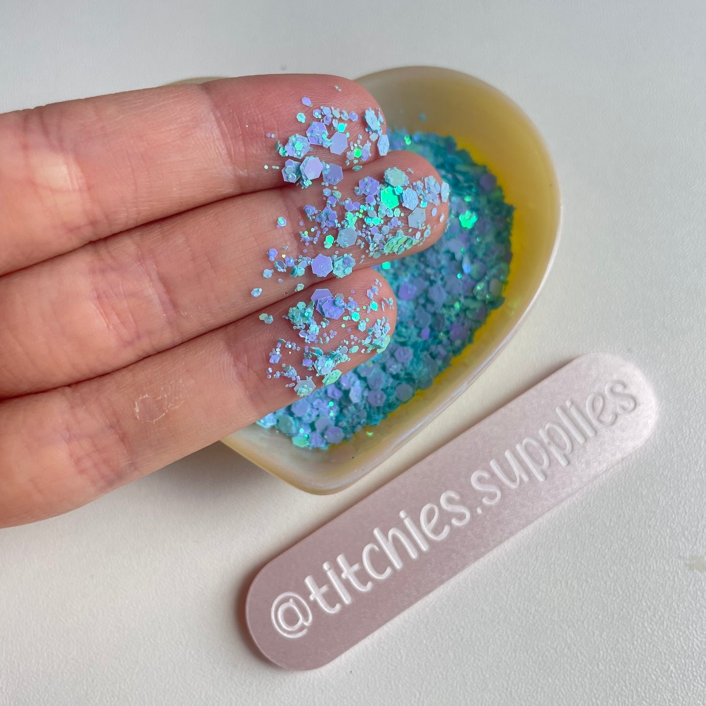 Opaque Iridescent Glitter - Light Blue