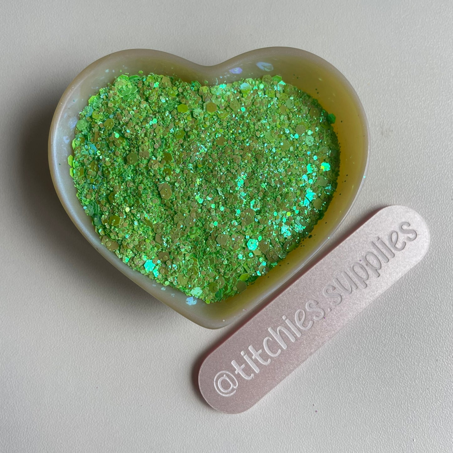 Opaque Iridescent Glitter - Light Green