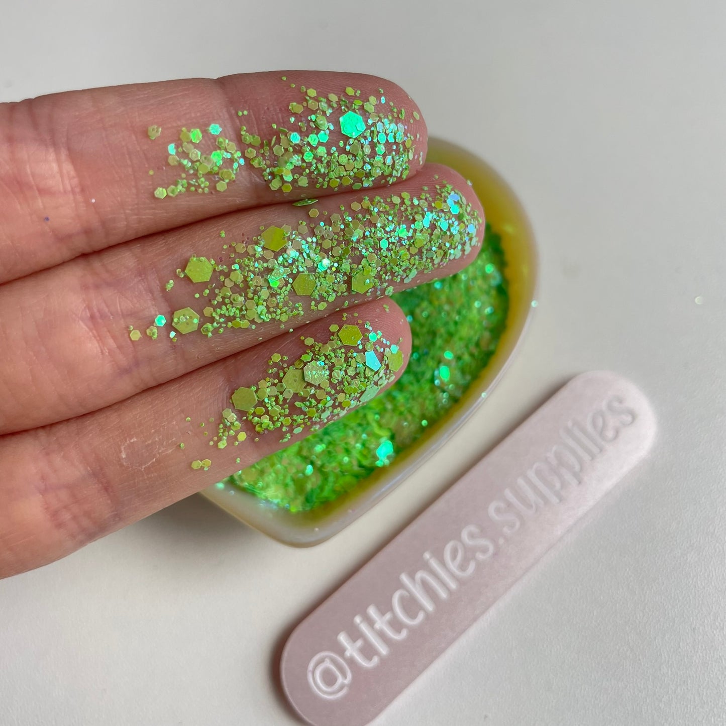 Opaque Iridescent Glitter - Light Green