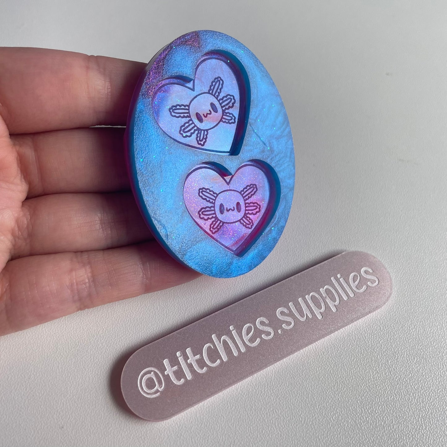 Axolotl Heart Mould - Nichiiexe Designs