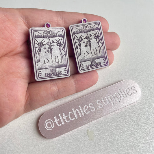 The Empress Cat Tarot Earring Mould