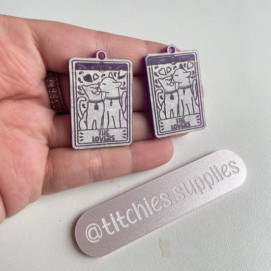 The Lovers Cat Tarot Earring Mould