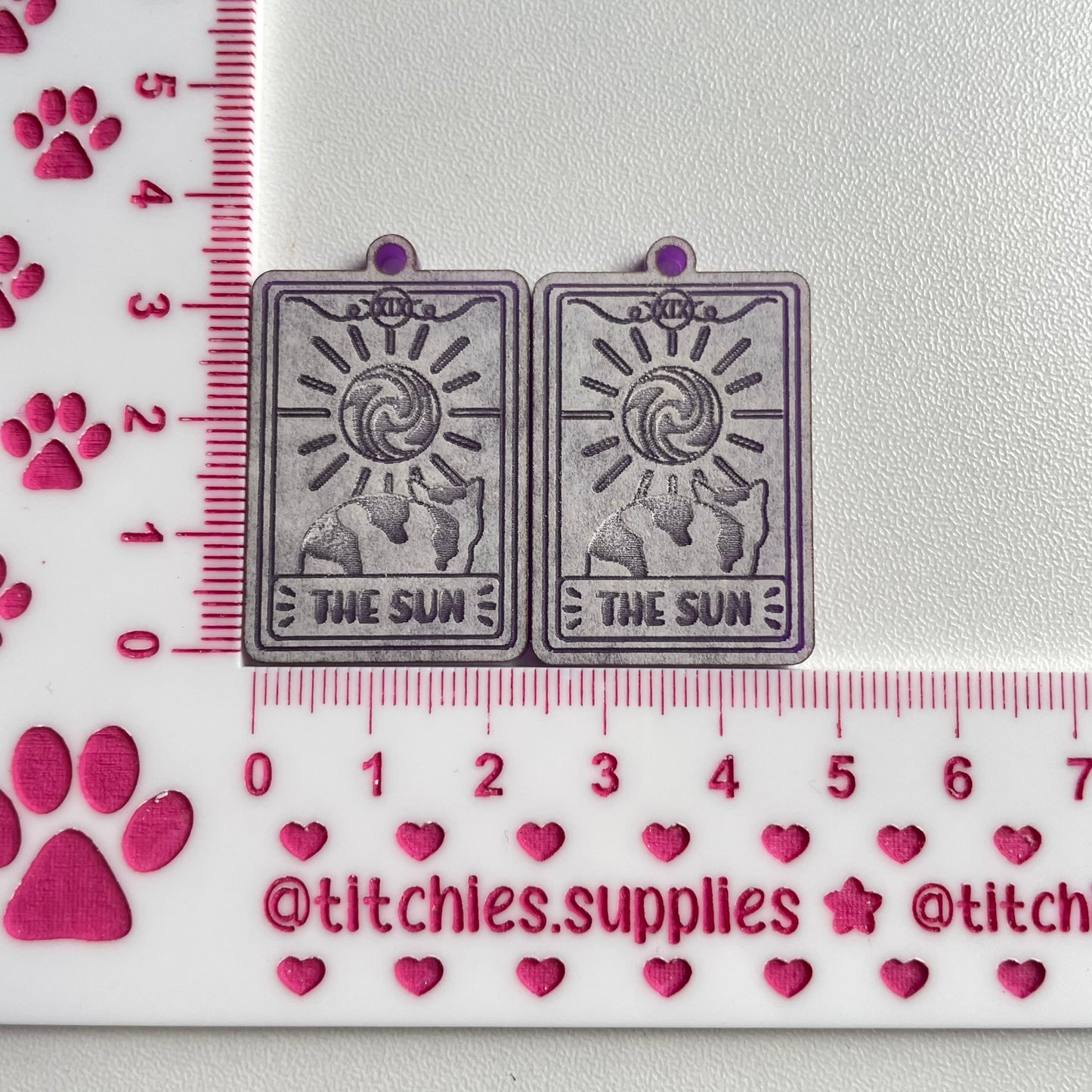 The Sun Cat Tarot Earring Mould