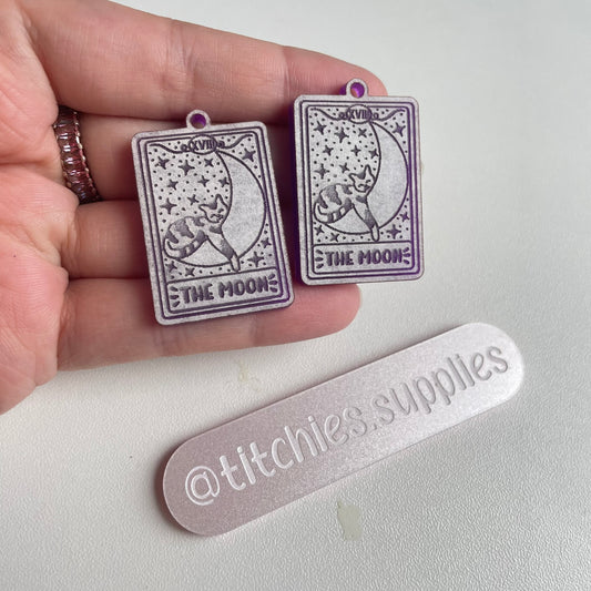 The Moon Cat Tarot Earring Mould