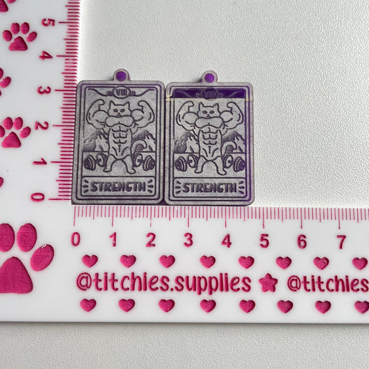 Strength Cat Tarot Earring Mould