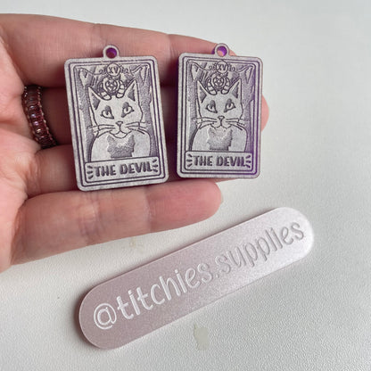 The Devil Cat Tarot Earring Mould