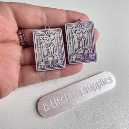 The High Priestess Cat Tarot Earring Mould