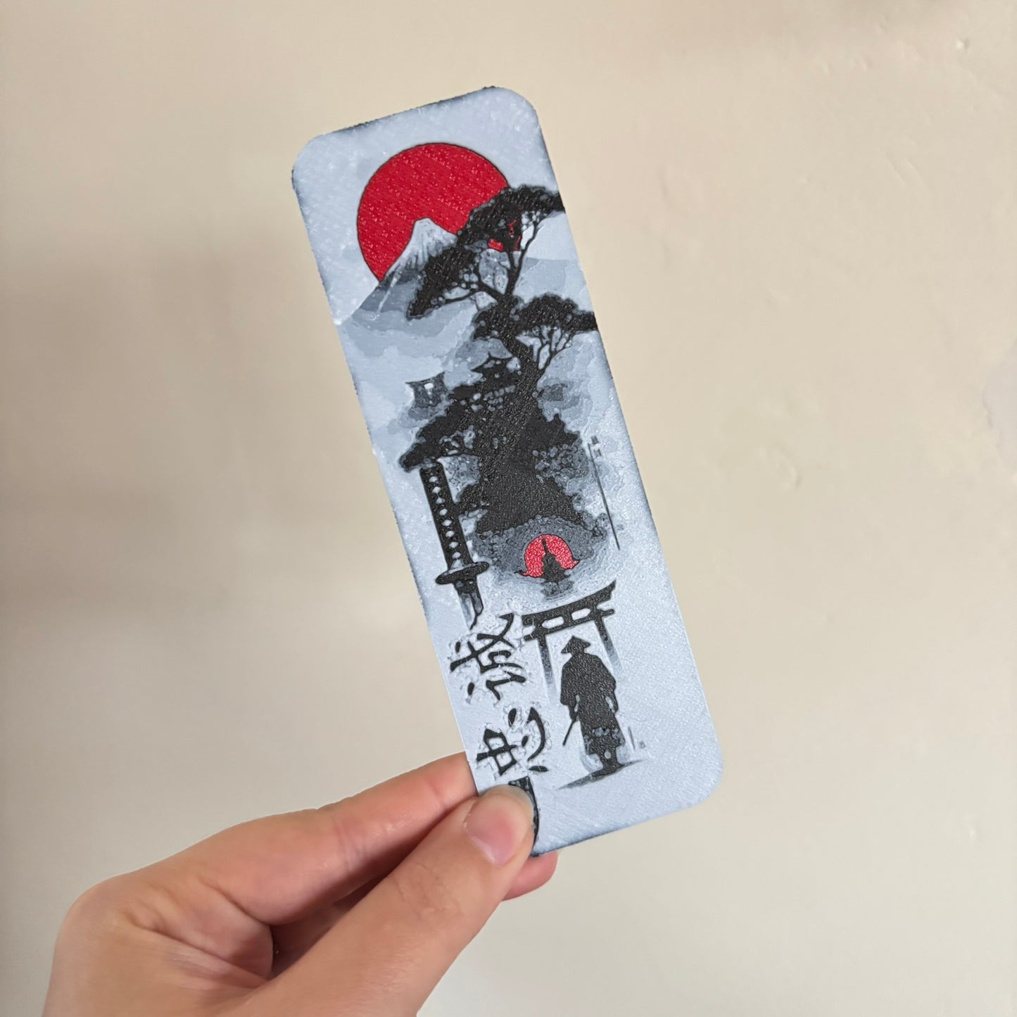 Red Japan Themed Bookmark