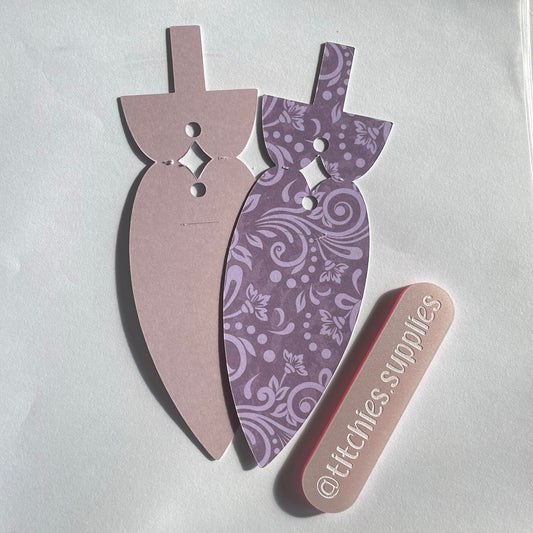 Pastels Heart Tab Keyring Display Card (x4)