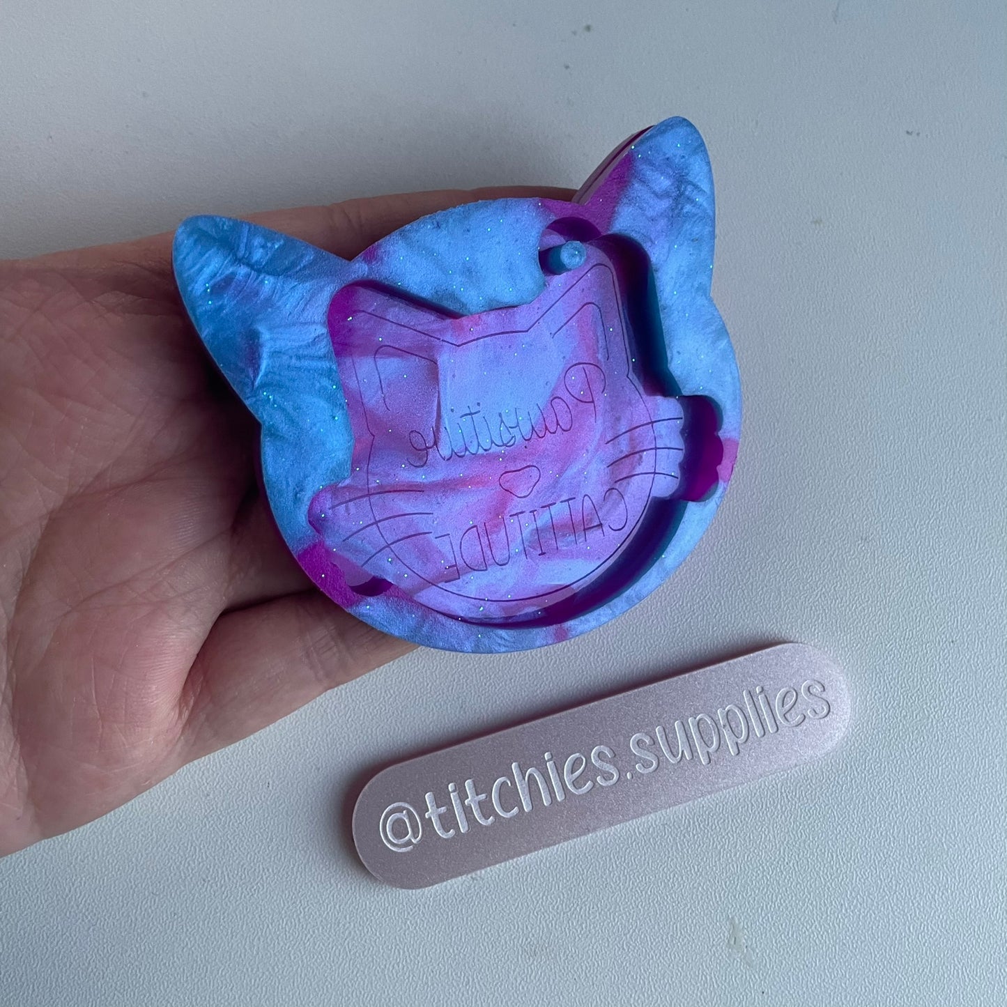 Pawsitive Cattitude Mould, 6mm thick