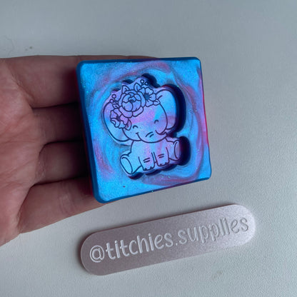 Floral Elephant Mould, 5mm Thick