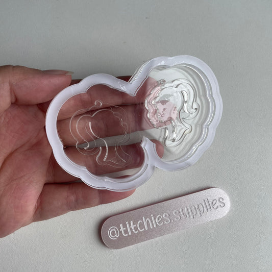 2 Layer Doll Head Earring Mould