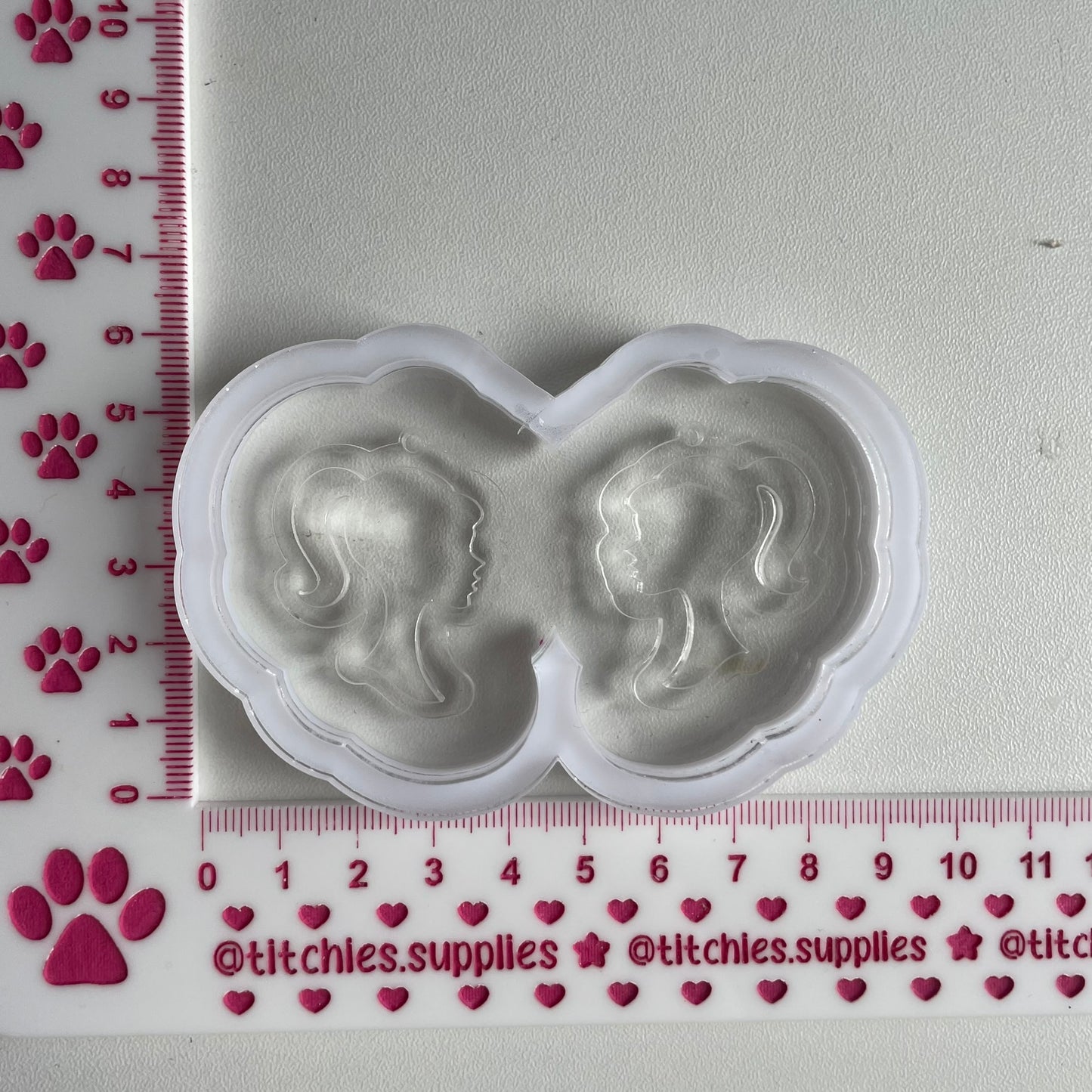 2 Layer Doll Head Earring Mould