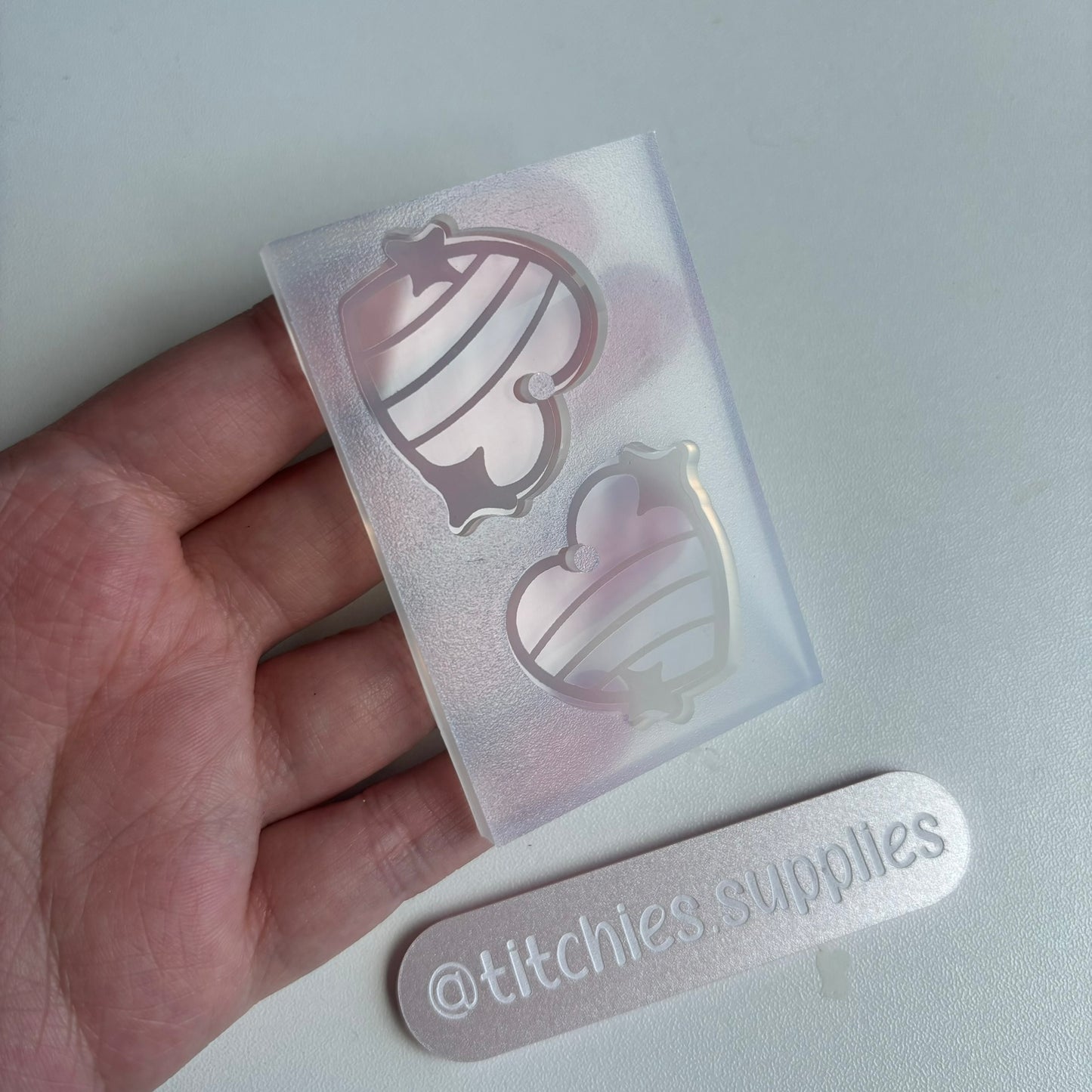 Sparkle Hearts Earrings Mould