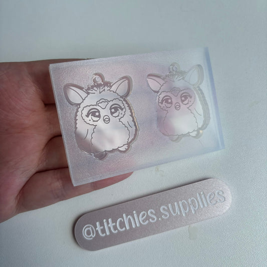 Fluffy Owl Earring Mould