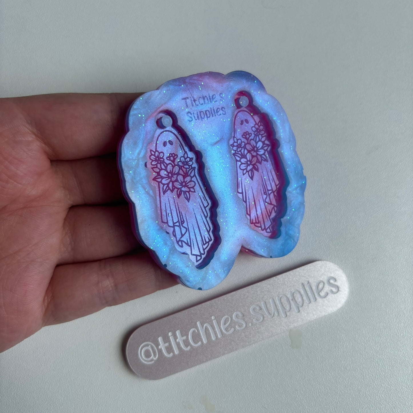 Floral Ghost Earring Mould