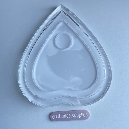 Large Plain Planchette Wall Hanging Mould, 5mm Thick