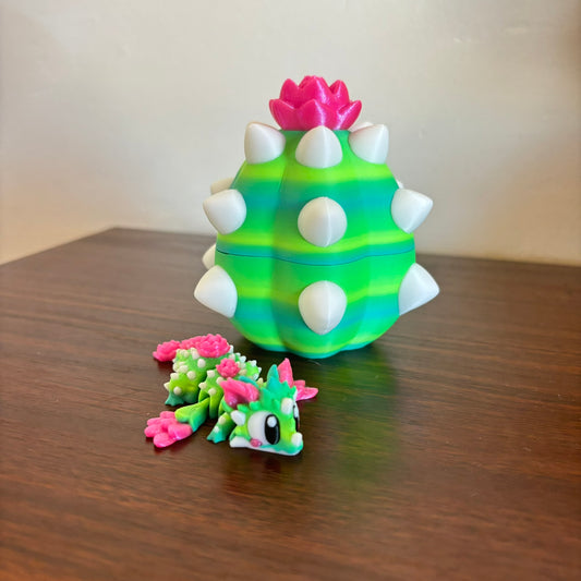 Cactus Fidget Dragon and Egg