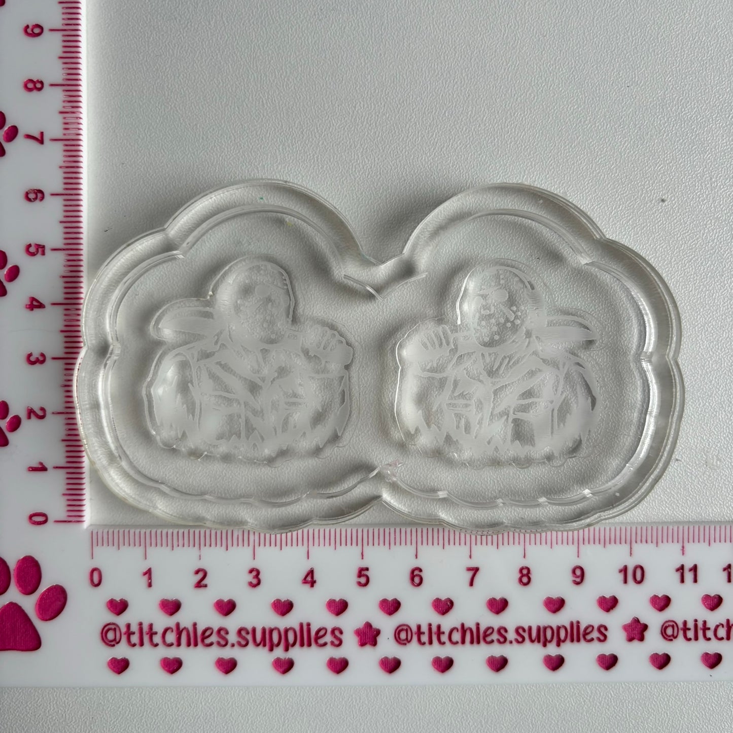 Horror Hockey Mask Earring Mould