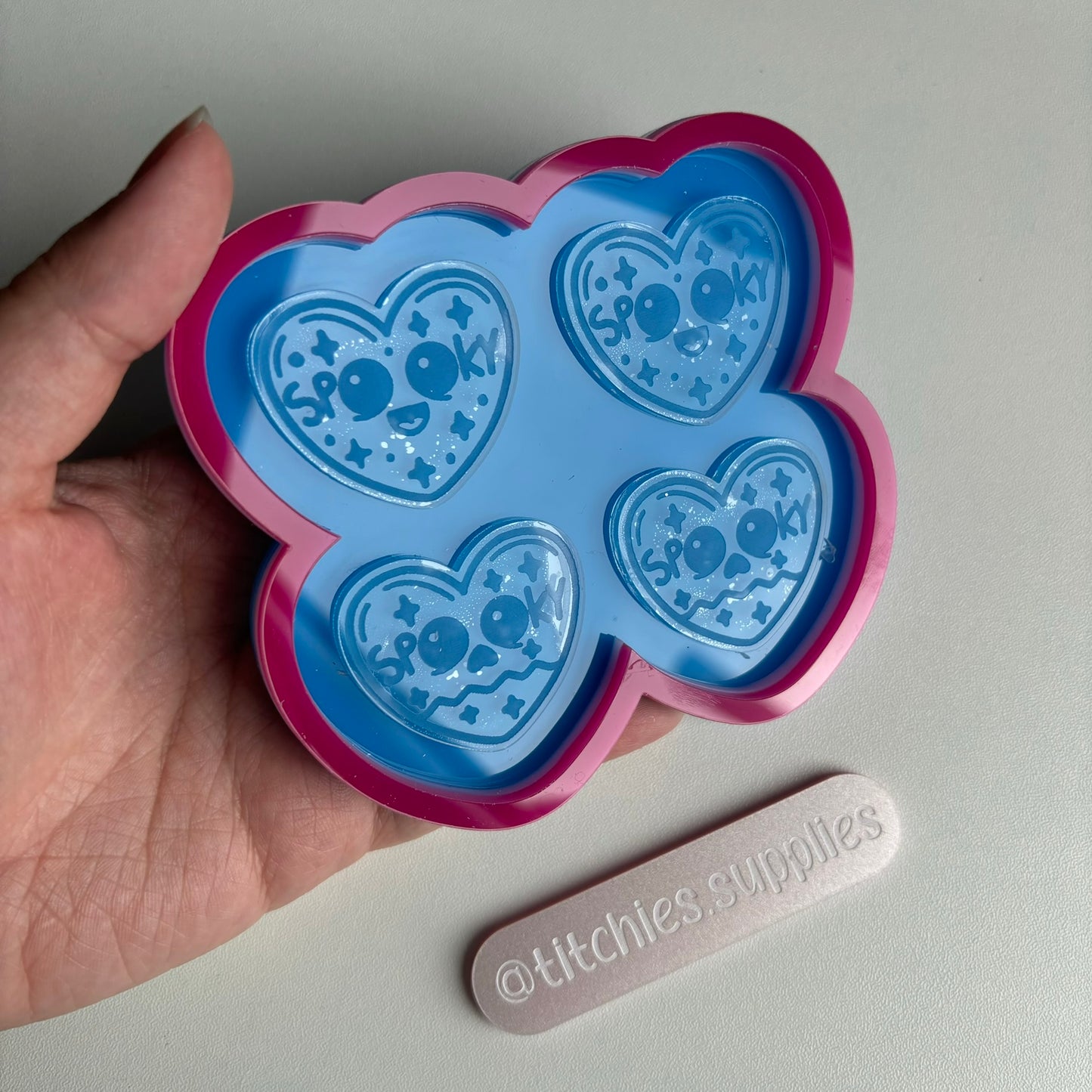 Spooky Heart Palette Mould