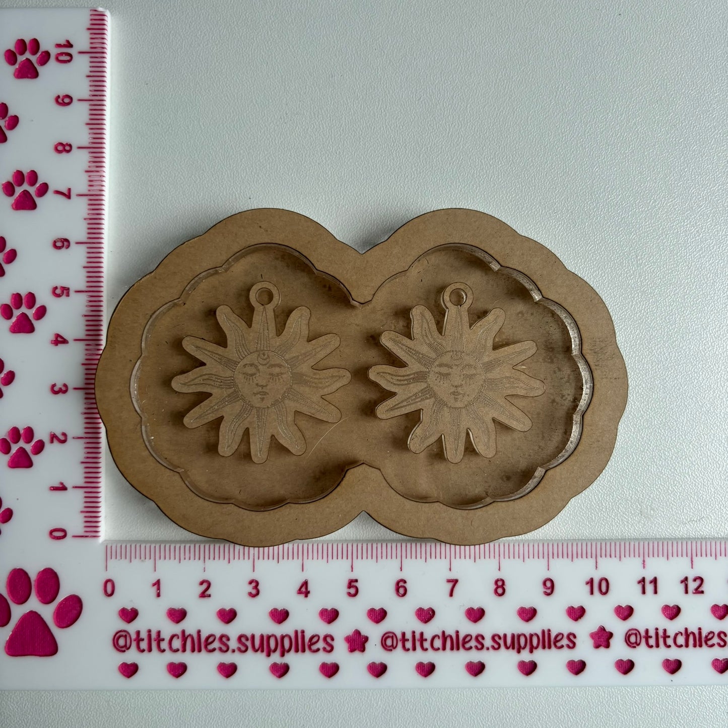 Sun Face Earring Mould