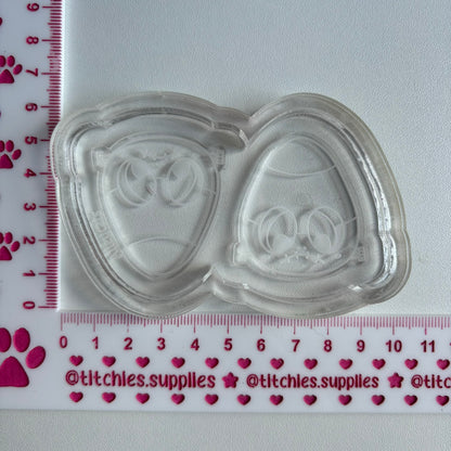 Candy Corn Monster Earring Mould