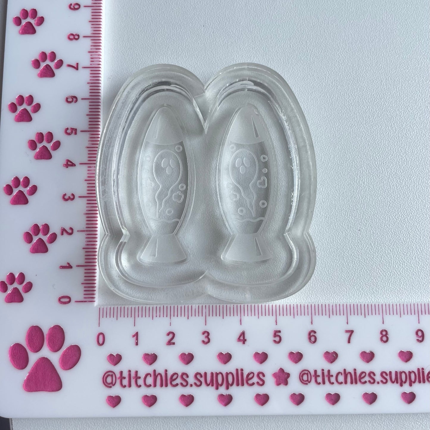 Ghost Lava Lamp Earring Mould