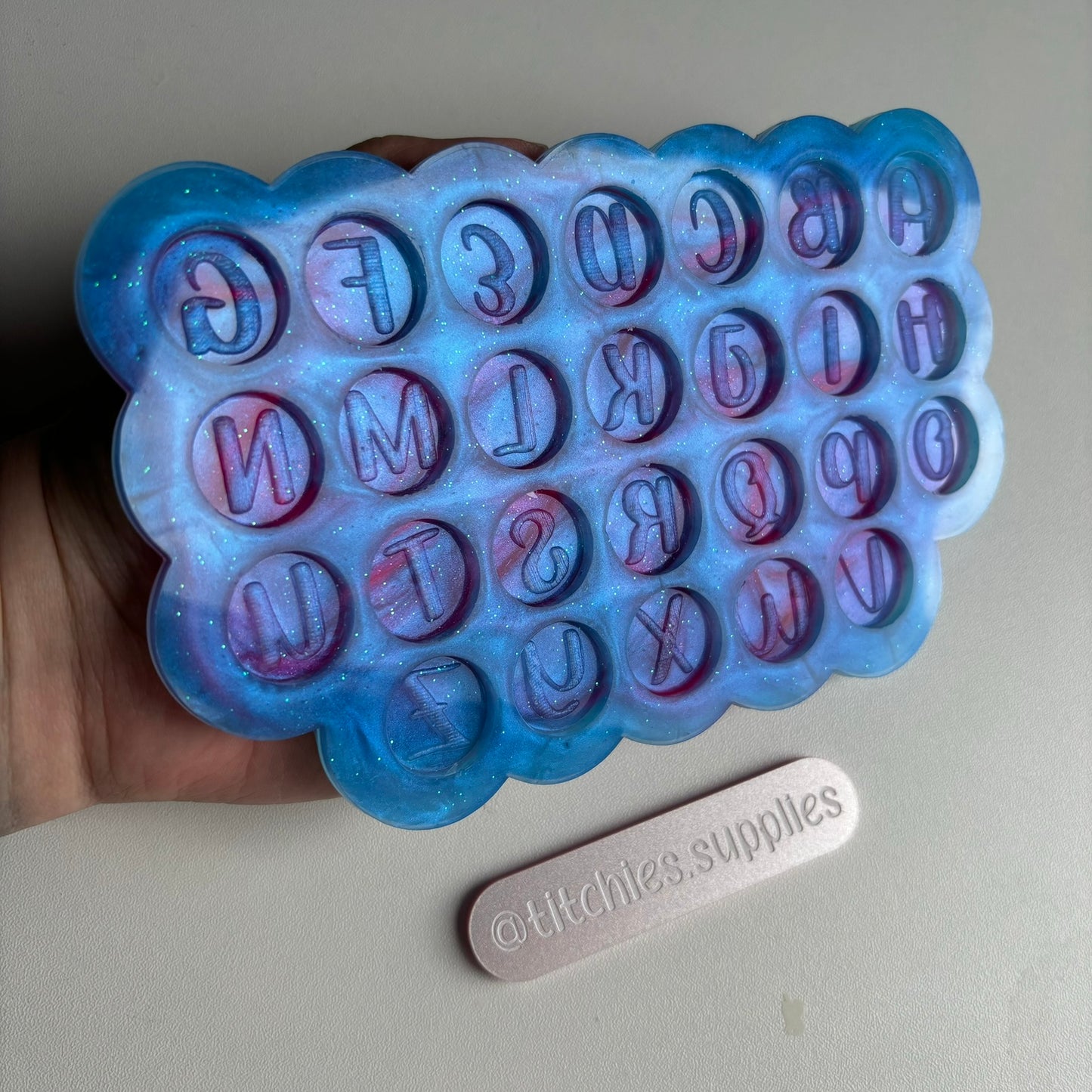 Alphabet Token Palette Mould