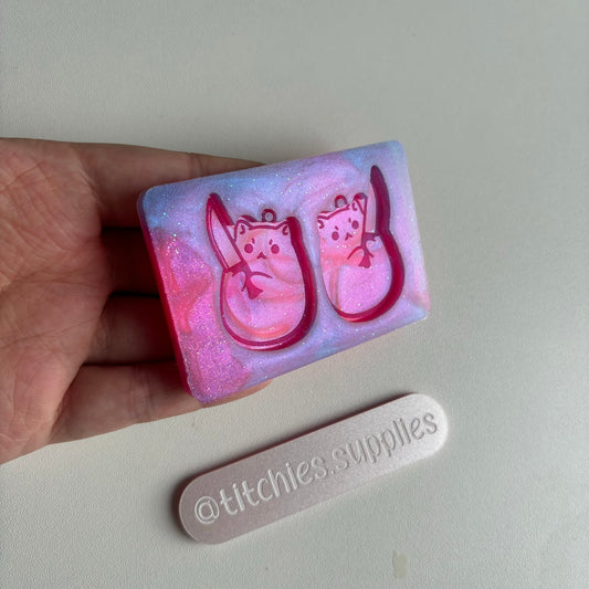 Stabby Cat Earring Mould