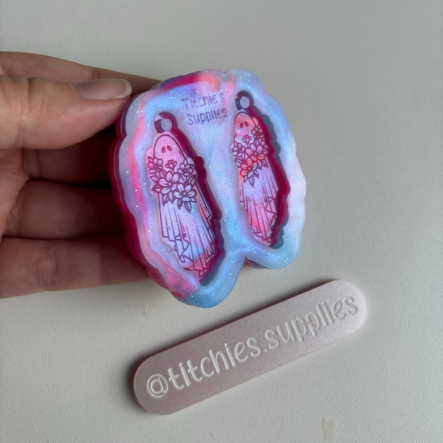 Floral Ghost Earring Mould