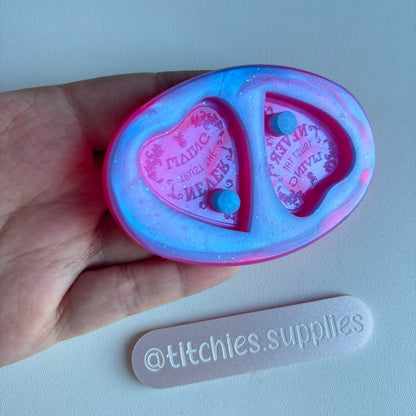 Never Trust The Living Planchette Earring Mould, 6mm Thick