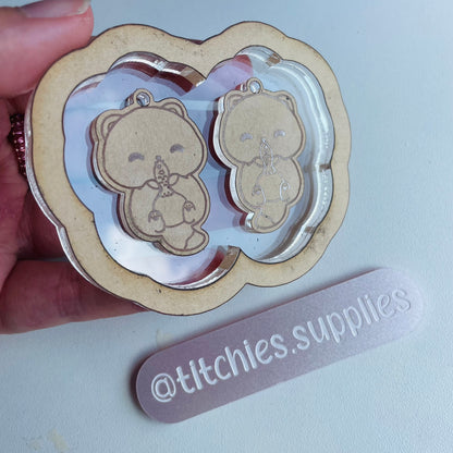 Kawaii Otter Earring Mould