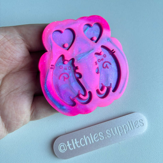 Heart Cat Earring Mould