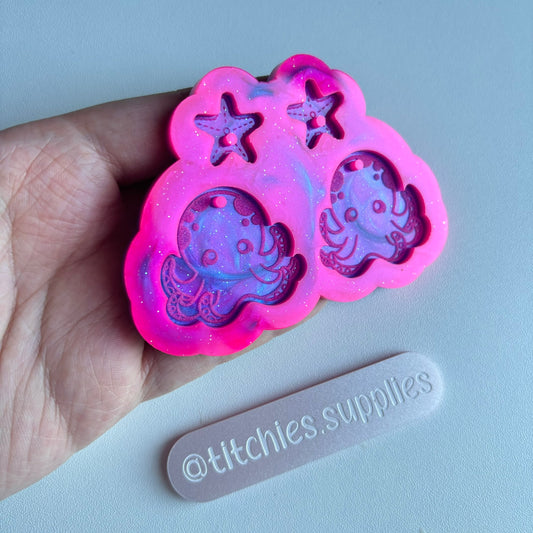 Octopus and Starfish Earring Mould