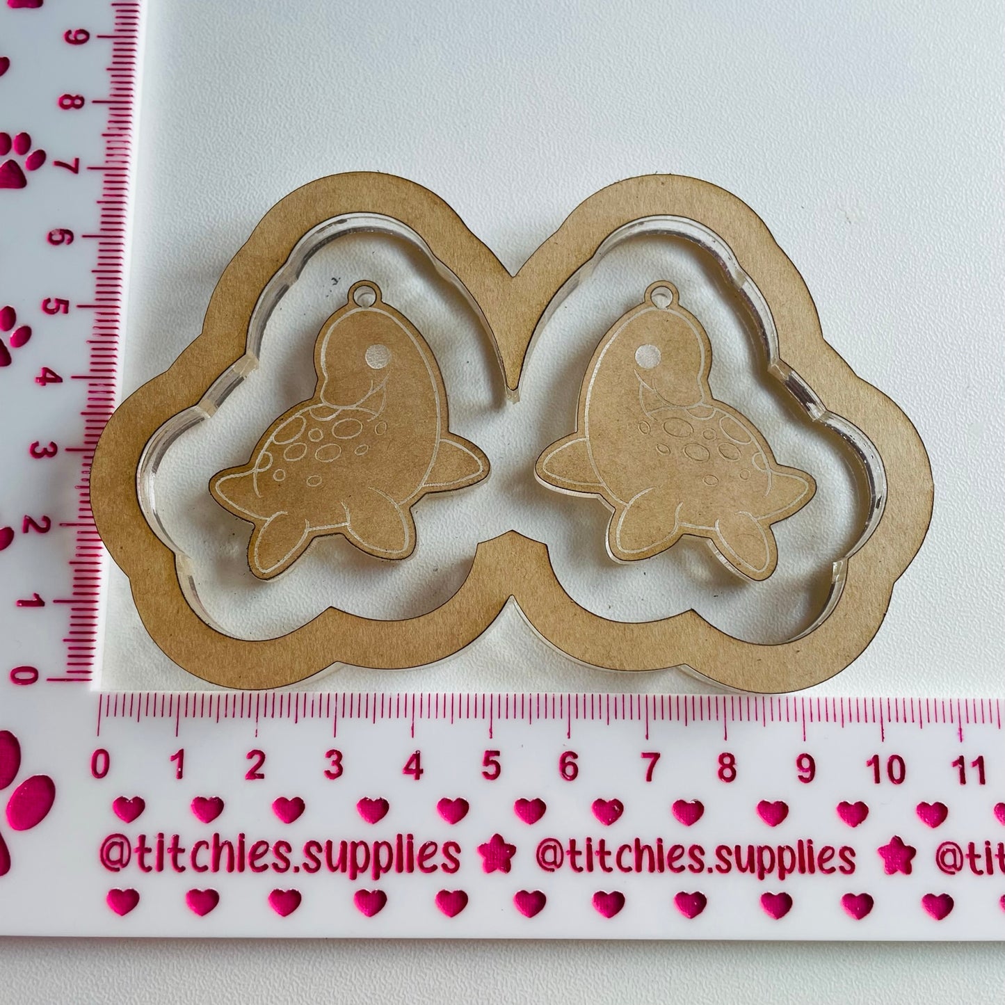 Kawaii Loch Ness Monster Earring Mould